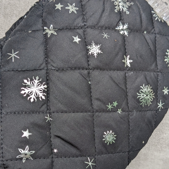 Ruff Hewn Ice Snow Windshield Scraper Warm Black Shimmery Silver Snowflakes EUC - Picture 5 of 7